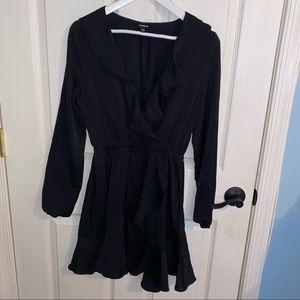 Express silk black dress